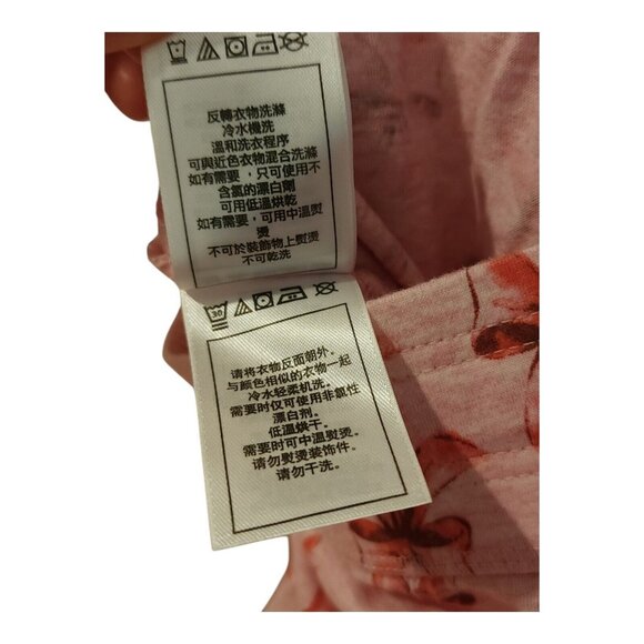 Disney Parks Authentic Minnie Mouse Ears Polka Dots Pink V Neck Pajama Set Short - Picture 7 of 16